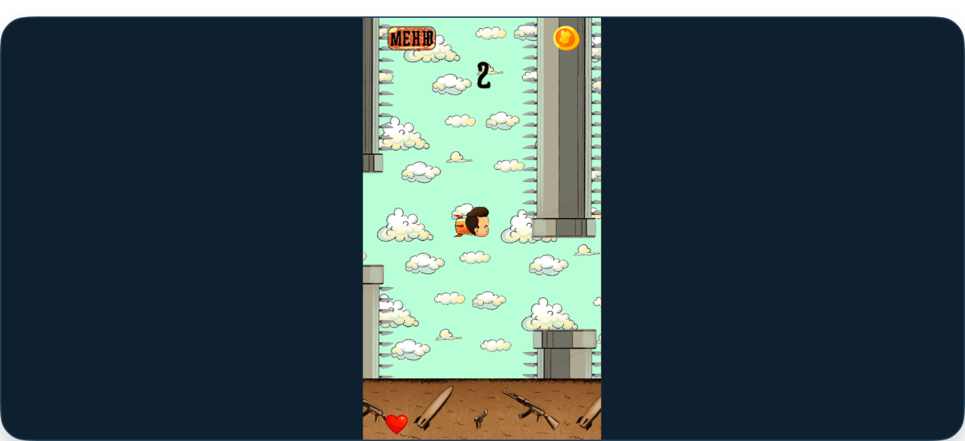 Скриншоты проекта «Flappy Birds»